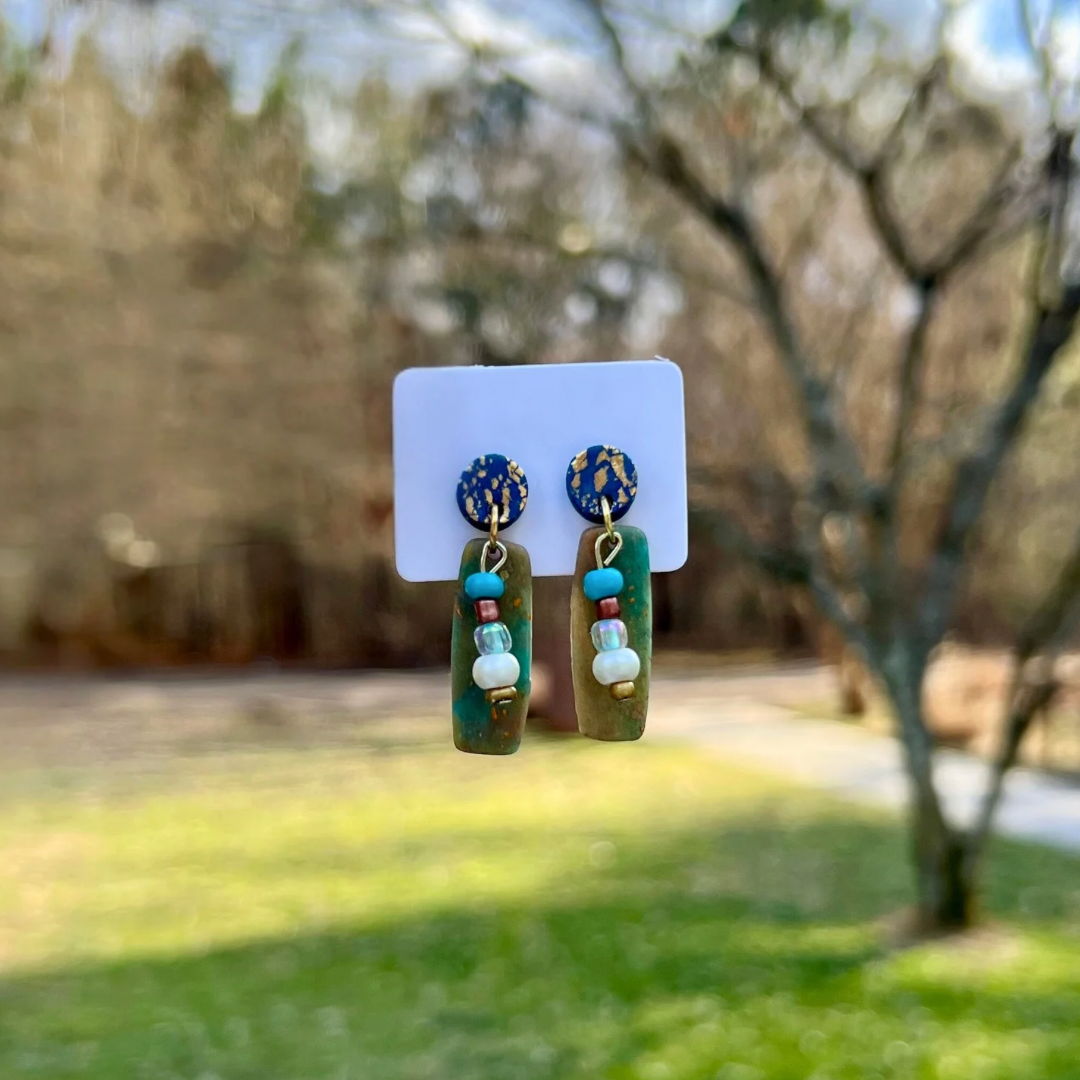 The Abbie Collection “Blue-Green Seas” Earrings