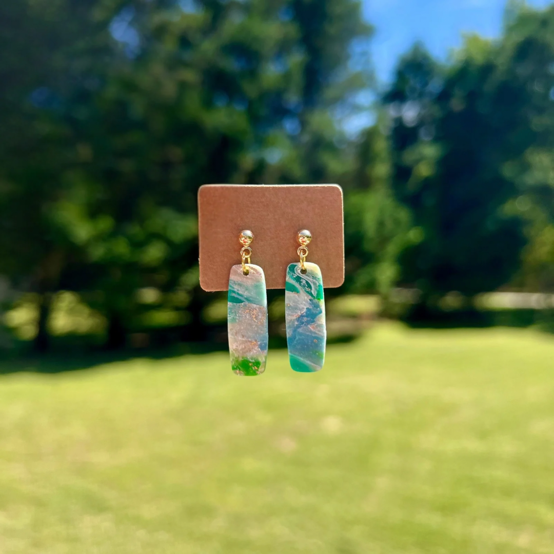 The MacKenzie Collection “Marine Mosaic” Earrings