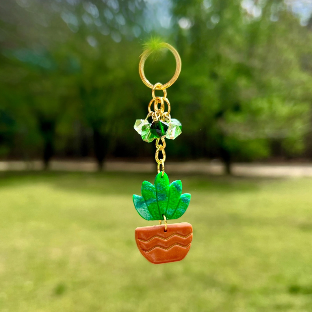 Snake Plant Keychain
