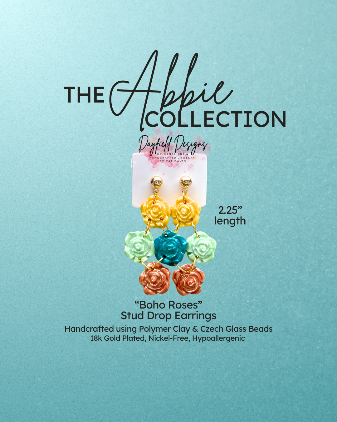 The Abbie Collection “Boho Roses” Earrings
