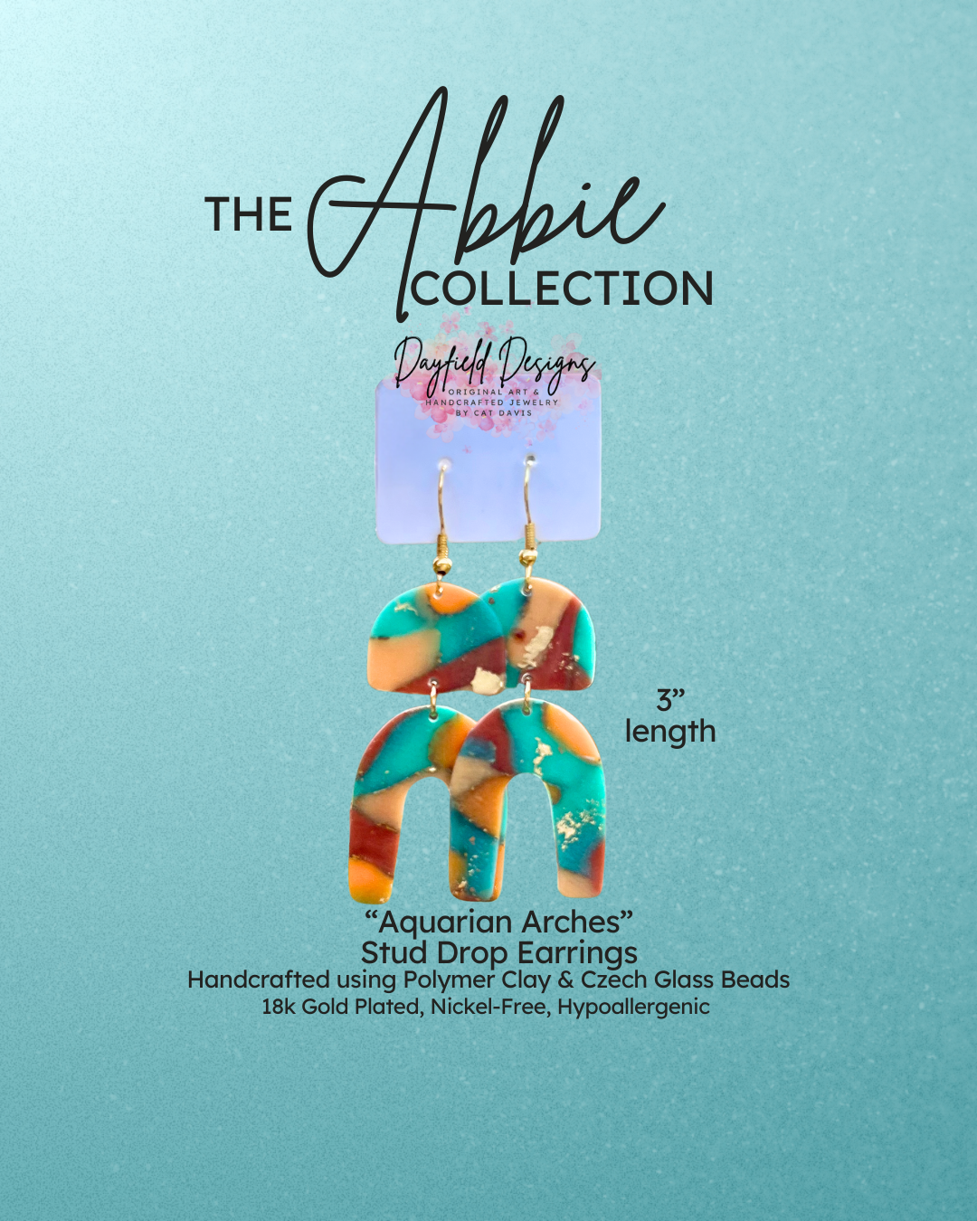 The Abbie Collection “Aquarian Arches” Earrings