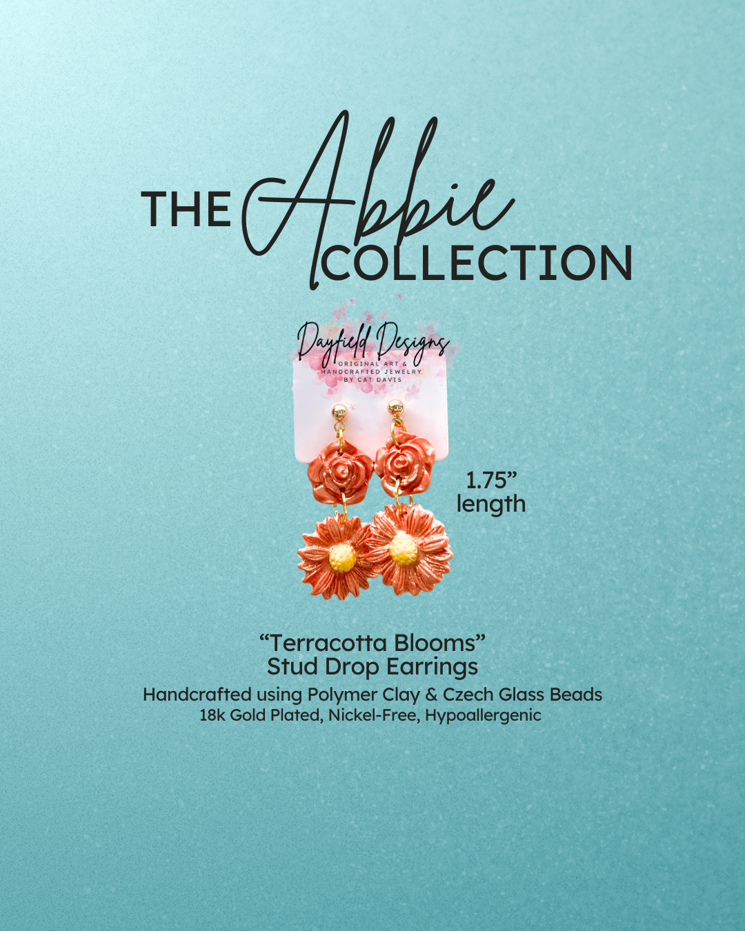 The Abbie Collection “Terracotta Blooms” Earrings