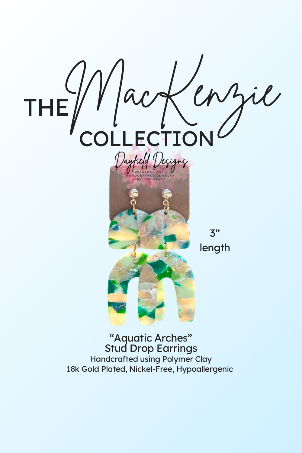 The MacKenzie Collection “Aquatic Arches” Earrings